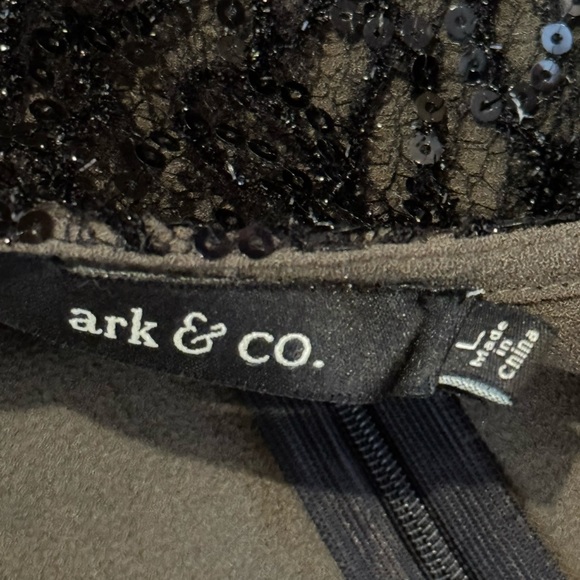 Ark & Co Sequin Dress w/ Leather Side Panels - Picture 10 of 13